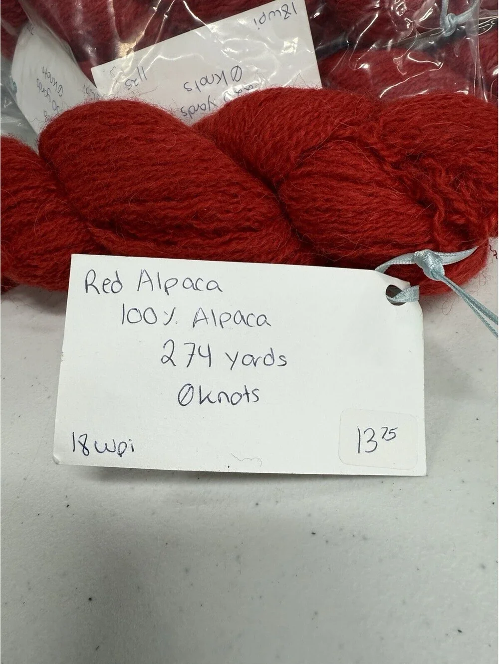Justifiably Julia Red Alpaca 5 Skein Lot